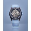 Montre Norqain Wild One Skeleton 39mm Purple Ice Blue Bracelet Caoutchouc