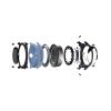 Montre Norqain Wild One Skeleton 39mm Purple Ice Blue Bracelet Caoutchouc