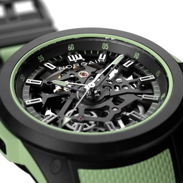 Montre Norqain Wild One Skeleton 39mm Mint Edition Limitée