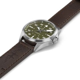 Montre Hamilton Khaki Aviation Pilot Auto 39mm Cadran Vert