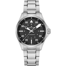Montre Hamilton Khaki Aviation Pilot Auto 39mm Cadran Noir