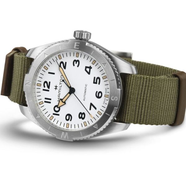 Montre Hamilton Khaki Field Expedition Auto Cadran Blanc
