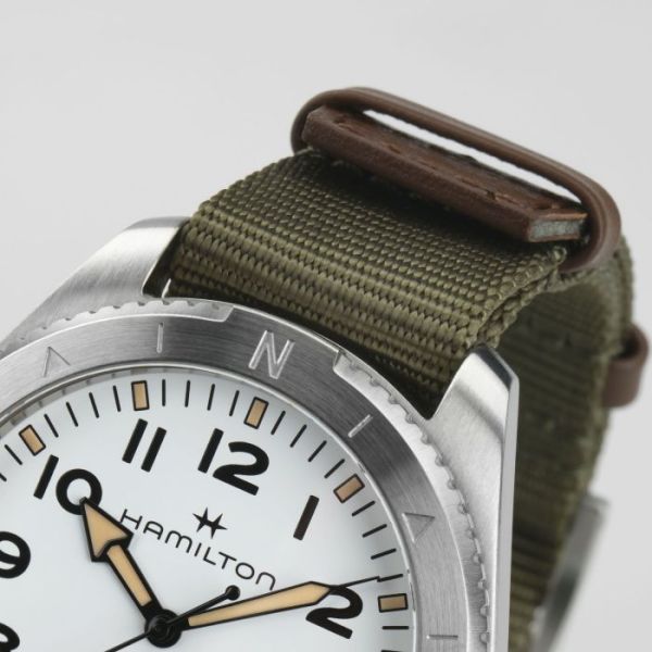 Montre Hamilton Khaki Field Expedition Auto Cadran Blanc