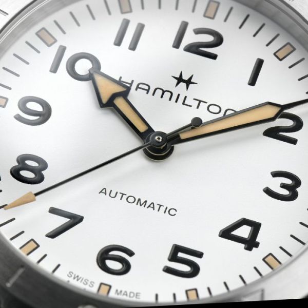 Montre Hamilton Khaki Field Expedition Auto Cadran Blanc