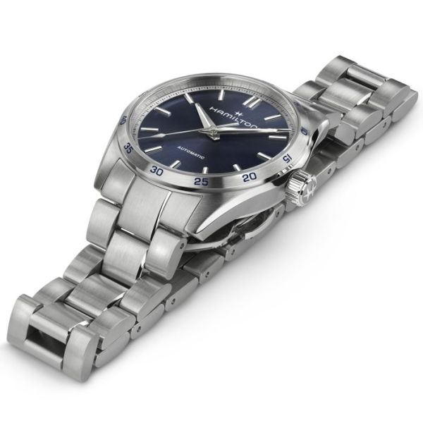 Montre Hamilton Jazzmaster Performer auto 34mm Cadran Bleu