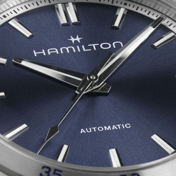 Montre Hamilton Jazzmaster Performer auto 34mm Cadran Bleu