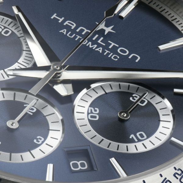 Montre Hamilton Jazzmaster Performer Autochrono 42mm Cadran Bleu