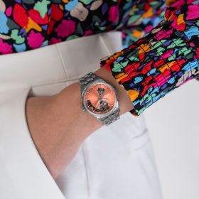 Montre Hamilton Jazzmaster Open Heart Lady Auto Cadran Abricot