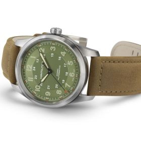 Montre Hamilton Khaki Field Titanium Auto Cadran Vert