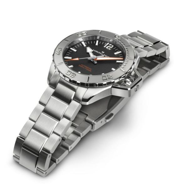 Montre Hamilton Khaki Navy Frogman Auto Cadran Noir