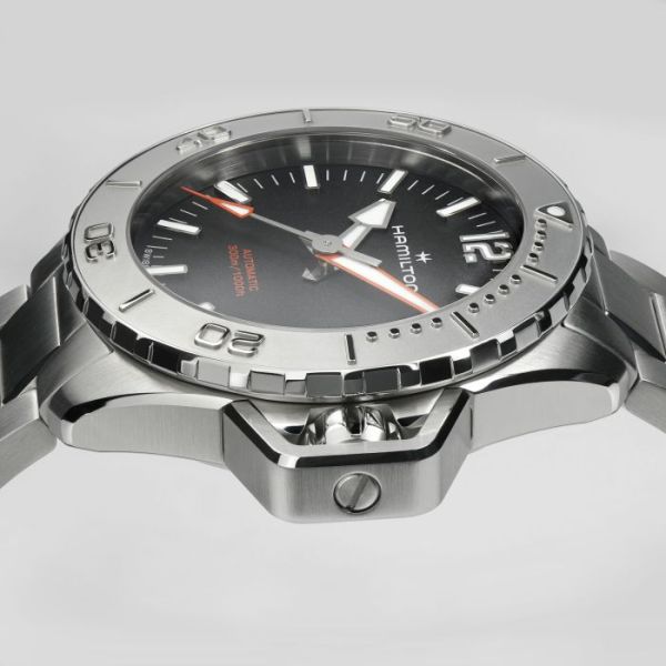 Montre Hamilton Khaki Navy Frogman Auto Cadran Noir