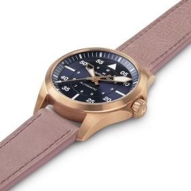 Montre Hamilton Khaki Aviation Pilot Auto Cadran Bleu