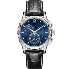 Montre Hamilton Jazzmaster Chrono Quartz Cadran Bleu