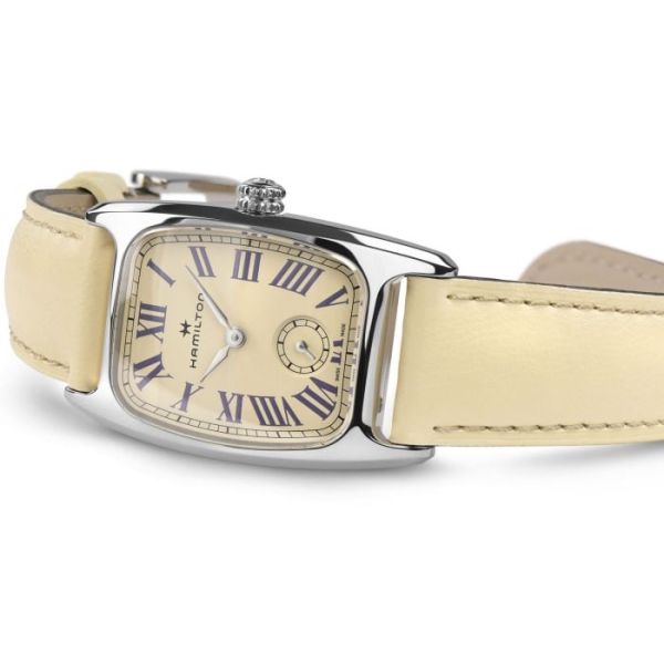 Montre Hamilton American Classic Boulton Small Second Quartz M Cadran Beige