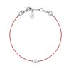Bracelet Redline NOIS EYES 1 Diamant 0.05 ct argent fil rouge