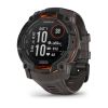 Montre Garmin Instinct 3 - 50mm SOLAR Noir Bracelet Silicone Gris Charbon