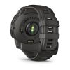 Montre Garmin Instinct 3 - 50mm SOLAR Noir Bracelet Silicone Gris Charbon