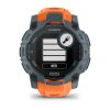 Montre Garmin Instinct 3 - 50mm SOLAR Bleu Crépuscule Bracelet Silicone Orange