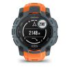 Montre Garmin Instinct 3 - 50mm SOLAR Bleu Crépuscule Bracelet Silicone Orange