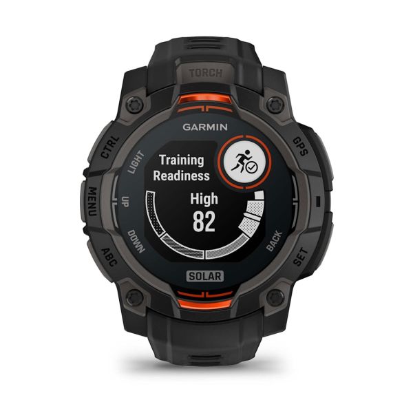 Montre Garmin Instinct 3 - 45mm SOLAR Noir Bracelet Silicone Noir