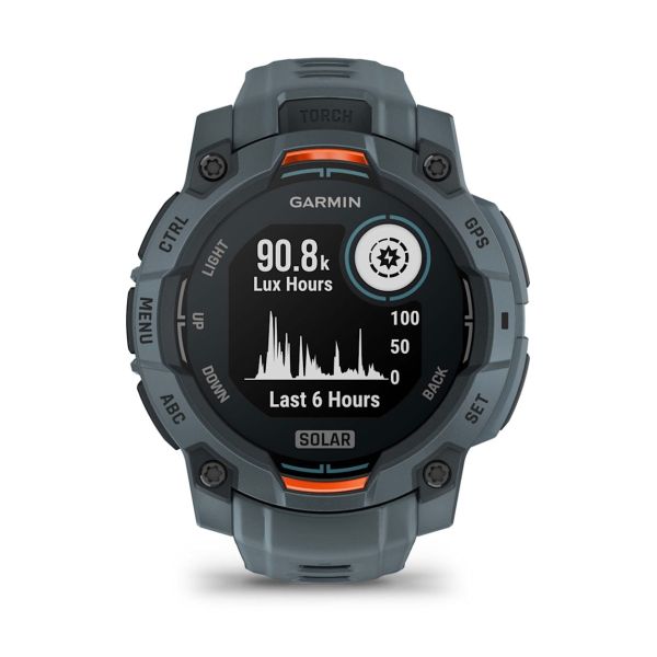 Montre Garmin Instinct 3 - 45mm AMOLED Vert d'Eau Bracelet Silicone