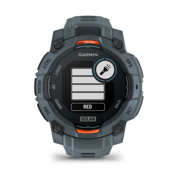 Montre Garmin Instinct 3 - 45mm SOLAR Bleu Crépuscule Bracelet Silicone