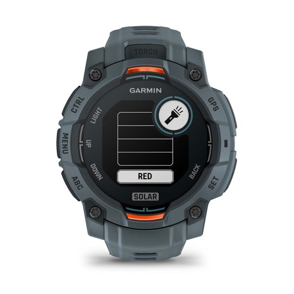 Montre Garmin Instinct 3 - 45mm SOLAR Bleu Crépuscule Bracelet Silicone