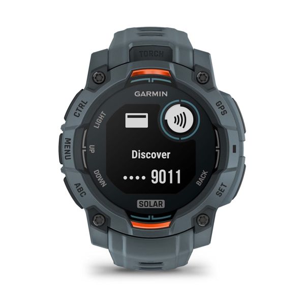 Montre Garmin Instinct 3 - 45mm AMOLED Vert d'Eau Bracelet Silicone