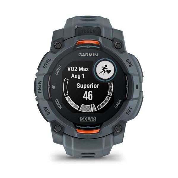Montre Garmin Instinct 3 - 45mm SOLAR Bleu Crépuscule Bracelet Silicone