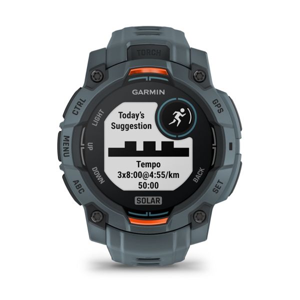 Montre Garmin Instinct 3 - 45mm SOLAR Bleu Crépuscule Bracelet Silicone