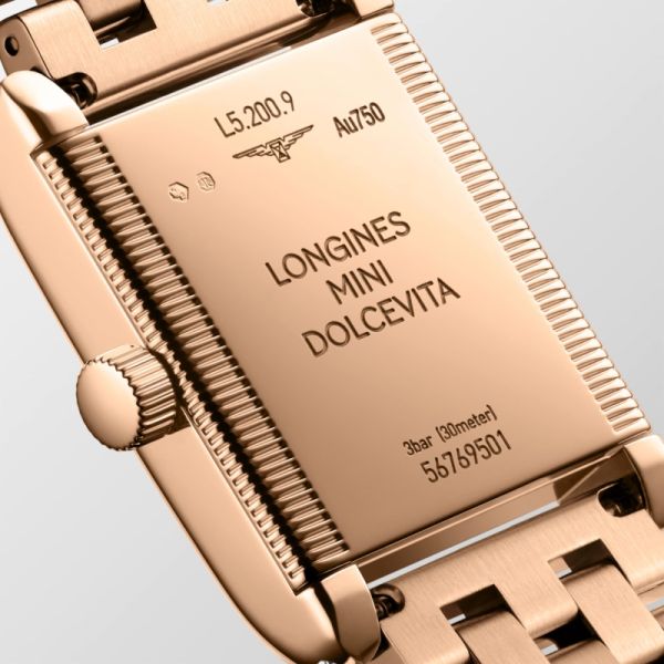 Montre Longines Mini Dolcevita Or rose 18 carats