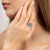 Bague Morganne Bello Victoria Diamant Or Jaune Topaze Swiss Blue Diamants