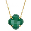 Collier Morganne Bello Victoria Or Jaune Agate Verte