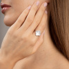 Bague Morganne Bello Victoria Diamant Or Blanc Nacre Diamants