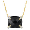Collier Morganne Bello Or Jaune Onyx Diamants