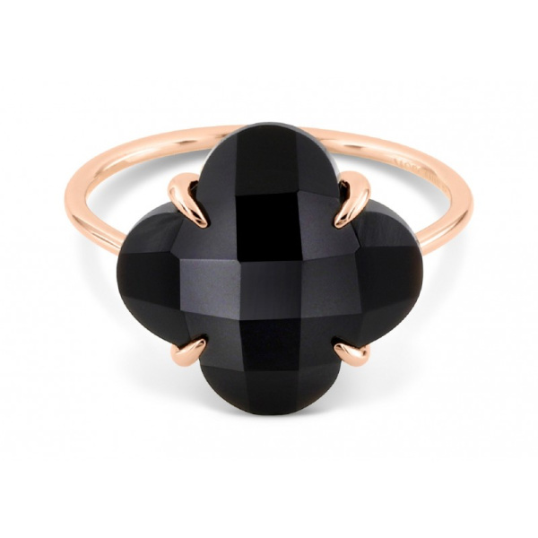 E-shop Morganne Bello Bague Victoria Or Rose Onyx