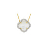 Collier Morganne Bello Victoria Diamant Or Jaune Nacre Diamants
