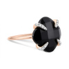 Bague Morganne Bello Victoria Lys Or Rose Onyx Diamants