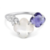 Bague Morganne Bello Bouqu Or Blanc Nacre Blanche Iolite Diamants