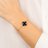 Bracelet Morganne Bello Victoria Lys Or Rose Onyx Diamants