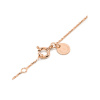 Bracelet Morganne Bello Victoria Lys Or Rose Onyx Diamants