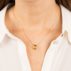 Collier Morganne Bello Victoria Diamant Or Jaune Citrine Diamants