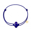 Bracelet Morganne Bello Victoria Or Jaune Lapis Lazuli Cordon Bleu Roi