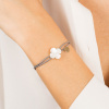 Bracelet Morganne Bello Victoria Or Jaune Nacre Cordon Gris
