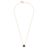 Collier Morganne Bello Or Rose Diamants Noirs