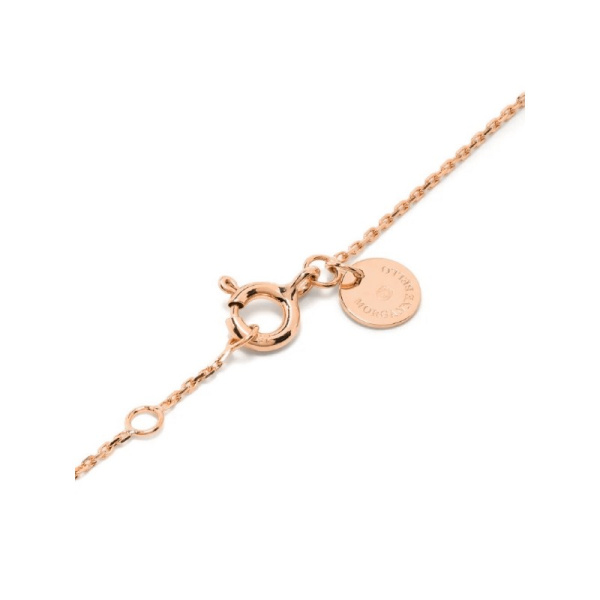 Collier Morganne Bello Or Rose Diamants Noirs