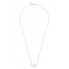 Collier Morganne Bello Or Blanc Quartz Rose Poudré Trèfle