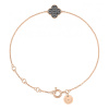 Bracelet Morganne Bello Or Rose Diamants Noirs