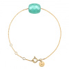Bracelet Morganne Bello Or Jaune Amazonite Coussin