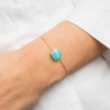 Bracelet Morganne Bello Or Jaune Amazonite Coussin